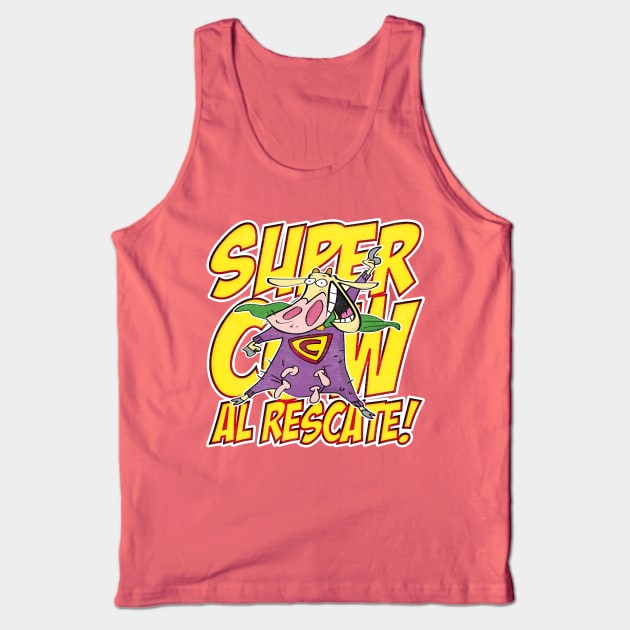 Supercow - Al Rescate! Tank Top by beepea